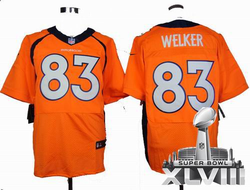 2013 Nike Denver Broncos 83 Wes Welker orange elite 2014 Super bowl XLVIII(GYM) Jersey