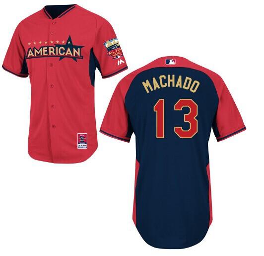 2014 All-Star Game American League Baltimore Orioles 13 Manny Machado MLB jerseys