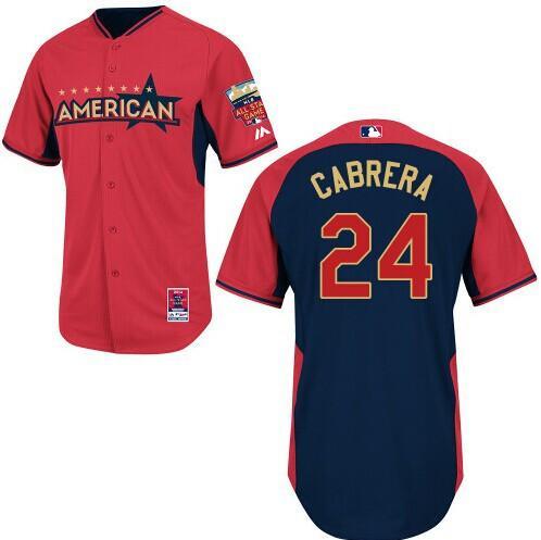 2014 All-Star Game American League Detroit Tigers 24 Miguel Cabrera MLB jerseys
