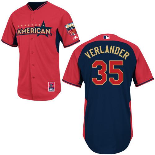 2014 All-Star Game American League Detroit Tigers 35 Justin Verlander MLB jerseys