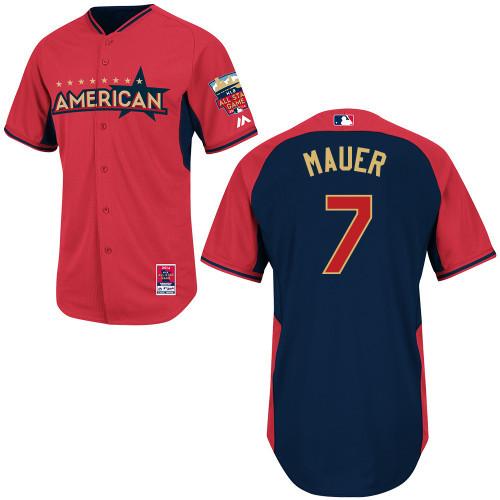 2014 All-Star Game American League Minnesota Twins 7 Joe Mauer MLB jerseys