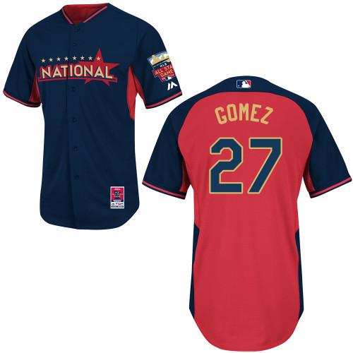 2014 All-Star Game National League Milwaukee Brewers 27 Carlos Gomez MLB jerseys