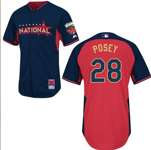2014 All-Star Game National League San Francisco Giants 28 Buster Posey MLB jerseys