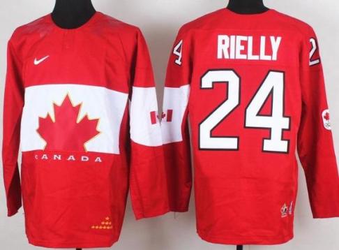 2014 IIHF ICE Hockey World Championship Canada Team 24 Morgan Rielly Red Jerseys