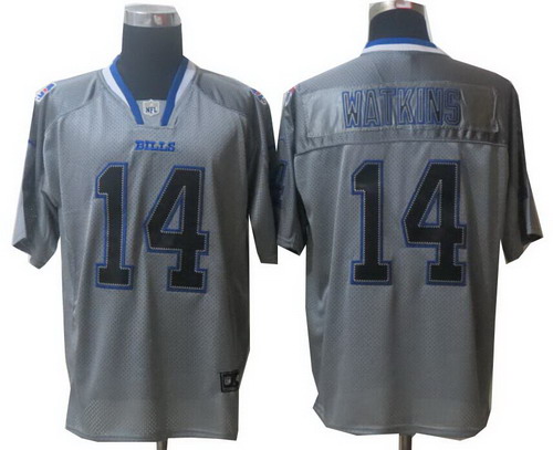 2014 New Nike Buffalo Bills 14# Sammy Watkins Lights Out Grey Elite Jerseys