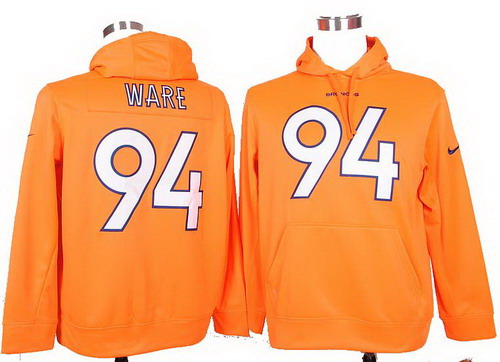 2014 New Nike Denver Broncos 94# demarcus ware orange hoodie