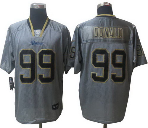 2014 New Nike St.Louis Rams #99 Aaron Donald Lights Out Grey Elite Jerseys