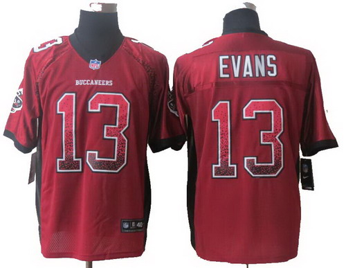 2014 New Nike Tampa Bay Buccaneers 13# Mike Evans Drift Fashion Red Elite Jerseys