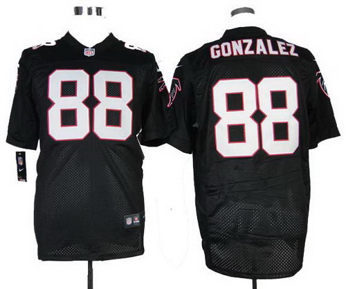2014 Nike Atlanta Falcons 88# Tony Gonzalez black elite jerseys