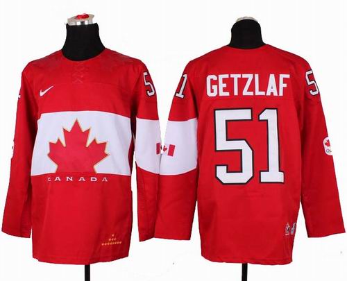 2014 OLYMPIC TEAM CANADA #51 GETZLAF red jersey