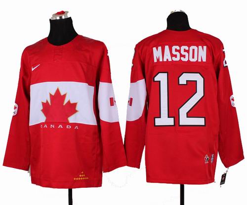 2014 OLYMPIC Team Canada #12 Chris Mason red Jersey
