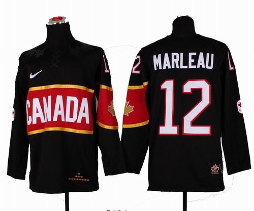 2014 OLYMPIC Team Canada #12 Patrick Marleau black Jersey