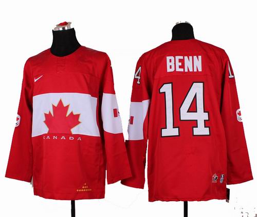 2014 OLYMPIC Team Canada #14Jamie Benn Red Jersey