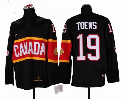 2014 OLYMPIC Team Canada #19 Jonathan toews black jerseys