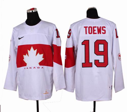 2014 OLYMPIC Team Canada #19 Jonathan toews white jerseys