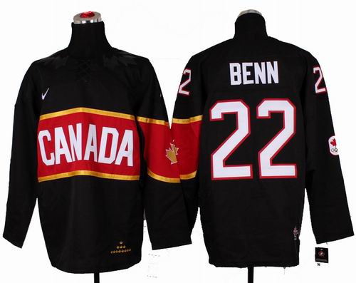 2014 OLYMPIC Team Canada #22 Jamie Benn black Jersey