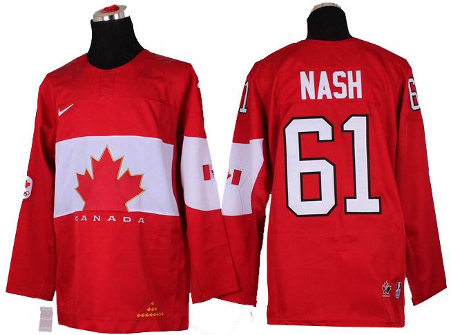 2014 OLYMPIC Team Canada #61 Nash red jerseys