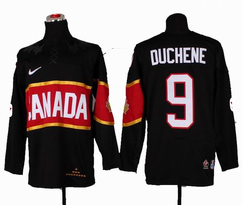 2014 OLYMPIC Team Canada #9 Matt Duchene Black Jersey