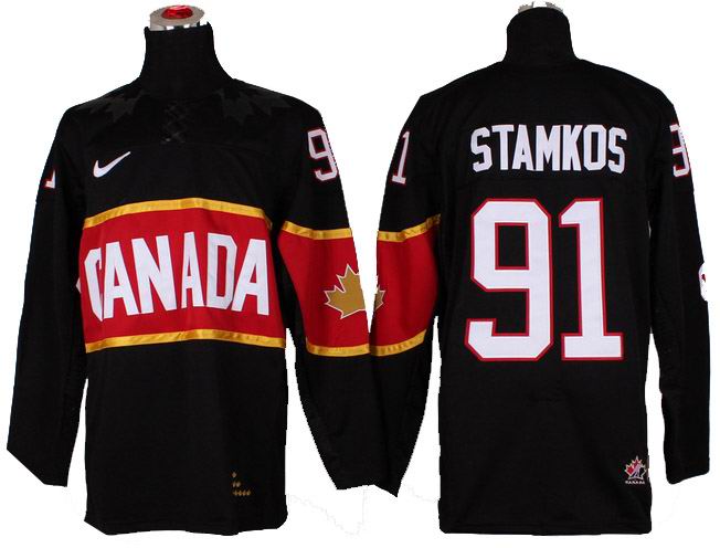 2014 OLYMPIC Team Canada #91 Stamkos black Jerseys