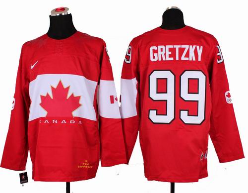 2014 OLYMPIC Team Canada #99 Wayne Gretzky Red Jersey