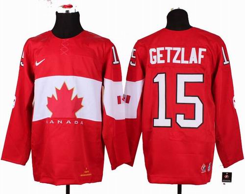2014 OLYMPIC Team Canada 15# Ryan Getzlaf  red jerseys