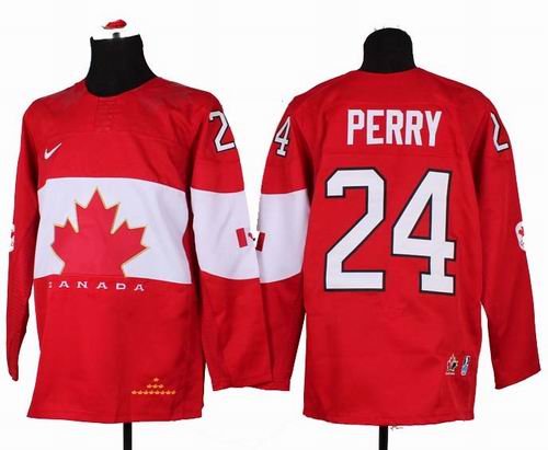 2014 OLYMPIC Team Canada 24# Corey Perry red jerseys