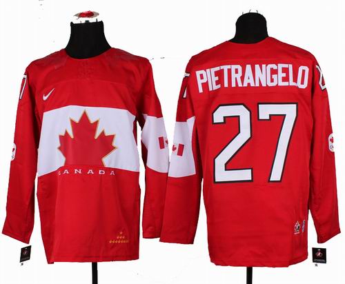 2014 OLYMPIC Team Canada 27# Alex Pietrangelo Red Jersey