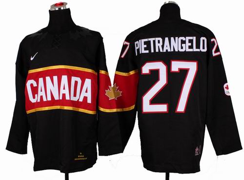 2014 OLYMPIC Team Canada 27# Alex Pietrangelo black Jersey