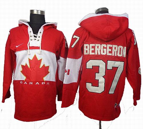 2014 OLYMPIC Team Canada 37# Patrice Bergeron red black