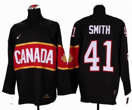 2014 OLYMPIC Team Canada 41# Mike Smith black Jersey