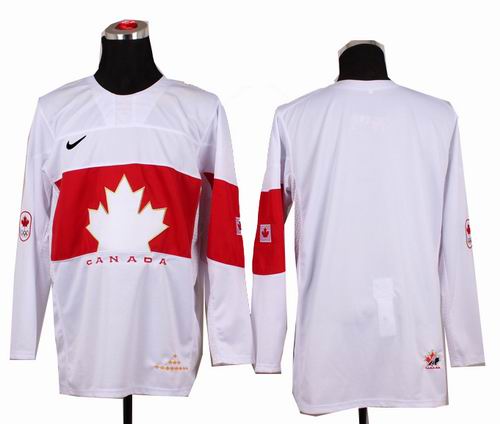 2014 OLYMPIC Team Canada blank white Jerseys