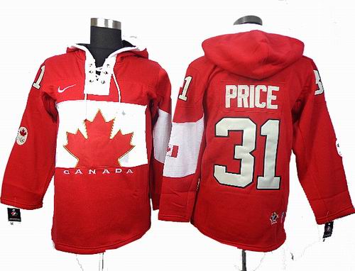 2014 Olympic Team Canada 31# Carey Price red hoody