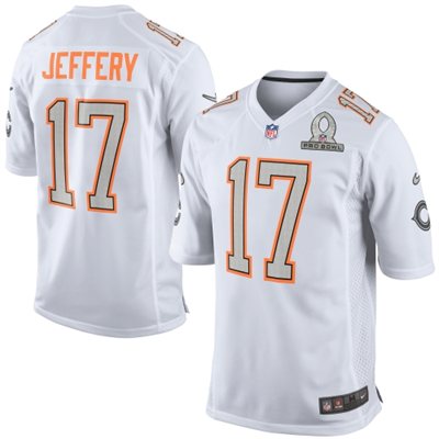 2014 Pro Bowl Chicago Bears #17 Rice Alshon Jeffery Nike Elite Jersey - White