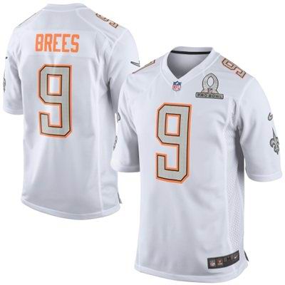 2014 Pro Bowl New Orleans Saints #9 Drew Brees Nike Elite Jersey white