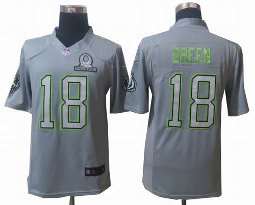 2014 Pro Bowl Nike Cincinnati Bengals 18# A.J. Green Elite Grey  jerseys