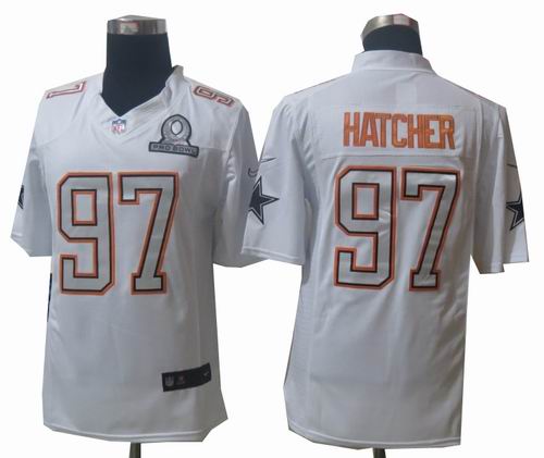 2014 Pro Bowl Nike Dallas Cowboys #97 Jason Hatcher White Elite Jerseys
