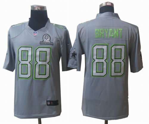 2014 Pro Bowl Nike Dallas Cowboys 88# Dez Bryant grey elite jerseys