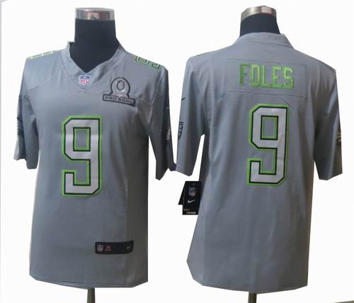2014 Pro Bowl Nike Philadelphia Eagles #9 Nick Foles Grey Elite Jerseys