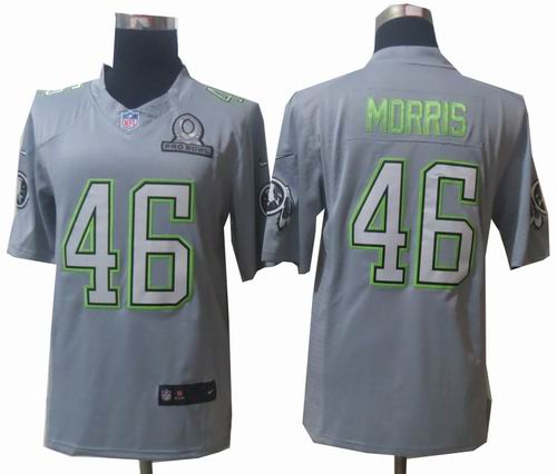 2014 Pro Bowl Nike Washington Redskins #46 Alfred Morris  Grey Elite Jerseys