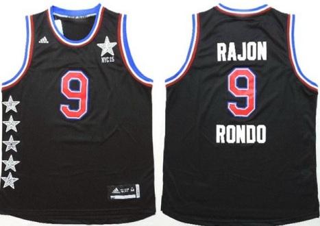 2015 NBA All-Star Western Conference Dallas Mavericks 9 Rajon Rondo Black NBA Jersey