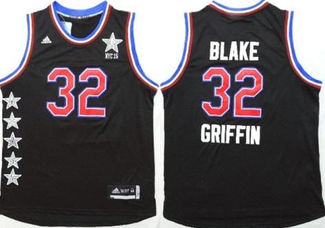 2015 NBA All-Star Western Conference Los Angeles Clippers 32 Blake Griffin Black NBA Jersey