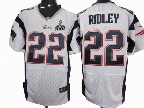 2015 Super Bowl XLIX Jersey Nike New England Patriots 22 Stevan Ridley white Elite jerseys