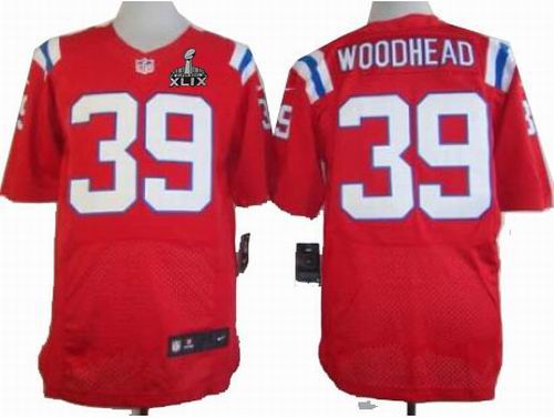 2015 Super Bowl XLIX Jersey Nike New England Patriots 39# Danny Woodhead Red Elite Jerseys