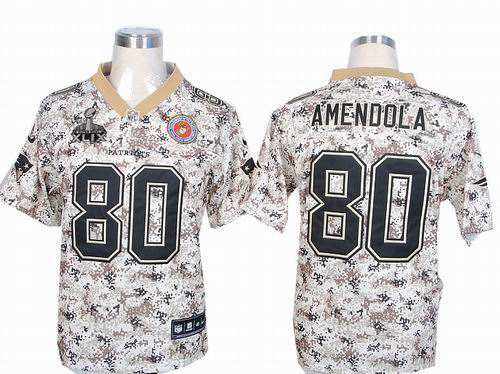 2015 Super Bowl XLIX Jersey Nike New England Patriots 80# Danny Amendola Camo US.Mccuu Elite Jerseys