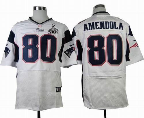 2015 Super Bowl XLIX Jersey Nike New England Patriots 80 Danny Amendola white Elite Jerseys