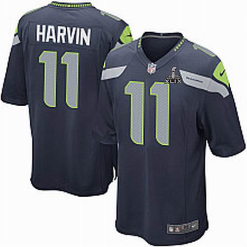 2015 Super Bowl XLIX Jersey Nike Seattle Seahawks 11# Percy Harvin Game Team Color Jersey