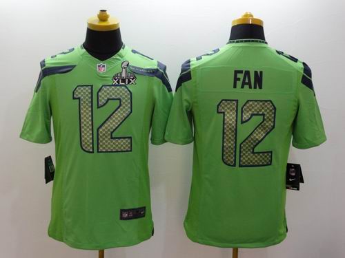 2015 Super Bowl XLIX Jersey Nike Seattle Seahawks 12th Fan green Limited Jersey