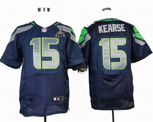 2015 Super Bowl XLIX Jersey Nike Seattle Seahawks 15 Jermaine Kearse blue Elite jerseys