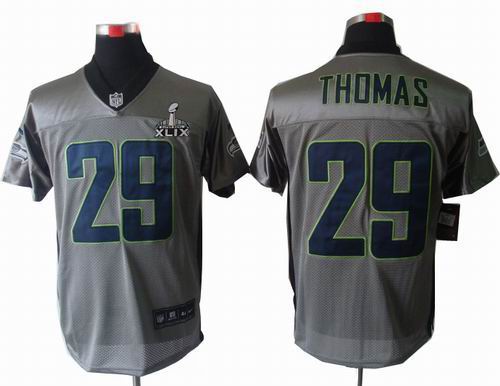 2015 Super Bowl XLIX Jersey Nike Seattle Seahawks 29# Earl Thomas Gray shadow elite jerseys
