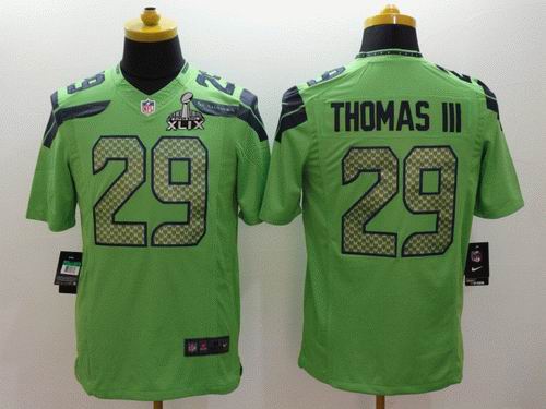 2015 Super Bowl XLIX Jersey Nike Seattle Seahawks 29# Earl Thomas green Limited Jersey